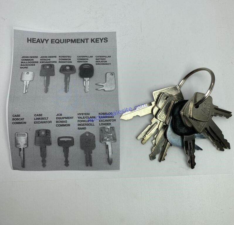 10 Heavy Equipment Keys