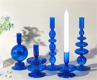 ($139) Rtteri 5 Pcs Glass Candlestick Holders
