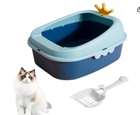 Cat Litter Box with Heightening Anti-Splashing
