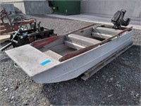 10' Aluminum Jon Boat W/ 4.5 Hp Motor