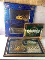 Corona Extra, Lowenbrau & O'Douls Mirrored Signs