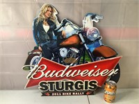 Budweiser Sturgis Bike Rally Metal Sign
