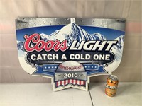 Coors Light 2010 Metal Sign