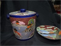 2 Beautiful Japanese Dishes / Hand Painted Scenes