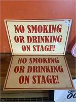 No Smoking Signs