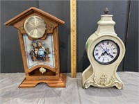 2 Mantel clocks - untested- see pictures