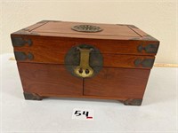 Chinese Hong Kong Jewelry Chest w/Lock