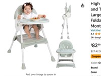 High Chair, 3-in-1 High Chairs for Babies