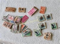 vintage lot of stamps india & south america 1950's