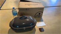 13in Pampered Chef Deep Covered Baker new in box