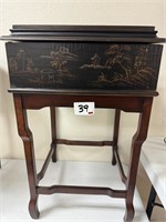 Ethan Allen Lift Top Box on Stand 27" H x 16"Sq.