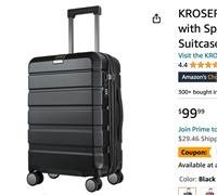 KROSER Hardside Expandable Carry On Luggage