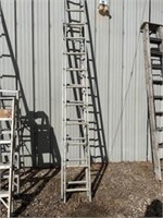 2 piece (20ft) aluminum extension ladder