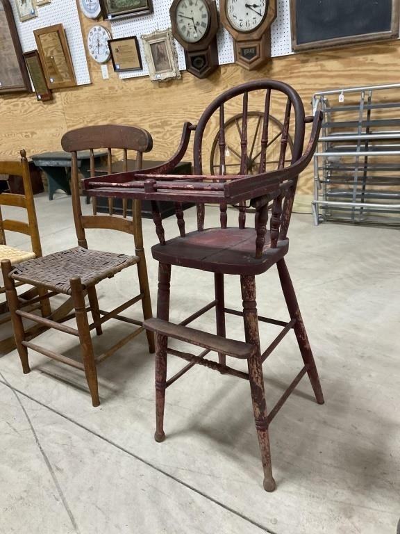 Antique High Chair PU ONLY