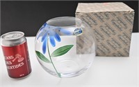 Vase / bocal en cristal de bohème avec boîte