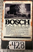 Bosch Magneto Metal Advertising Sign