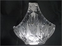 Vintage Cut Crystal Basket Bowl