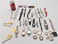Lot de montres vintages dont Seiko automatique,