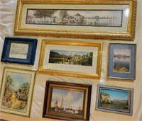 Set of Landscape and House Prints