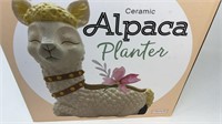 Alpaca Ceramic Planter NIB