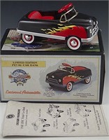 PEDAL CAR BANK 1948 CUSTOM BMC DIE CAST 1:6 SCALE