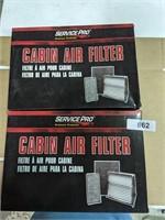 (2) Service Pro Cabin Air Filters