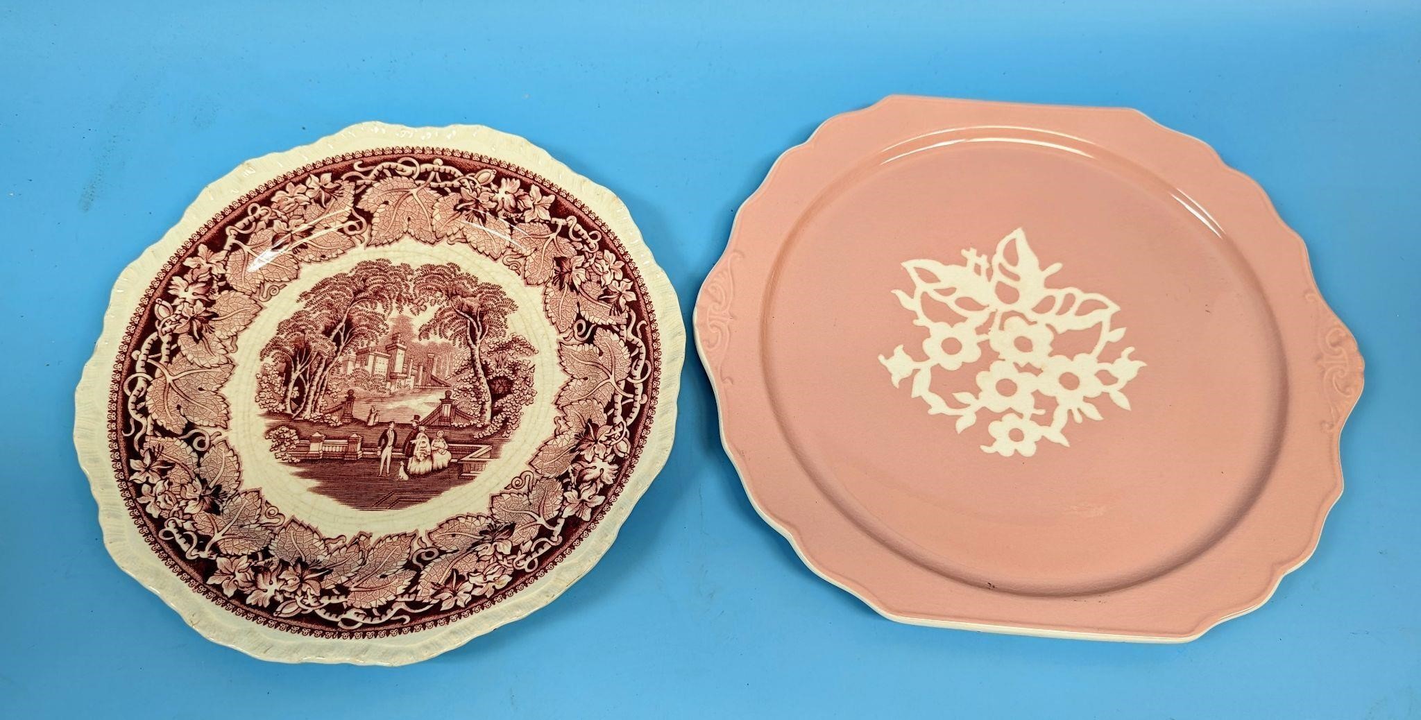 Mason's Ironstone China Plate & Cameoware Plate