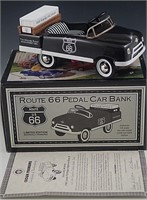 PEDAL CAR BANK 1948 ROUTE 66 DIE CAST 1:6 SCALE LE