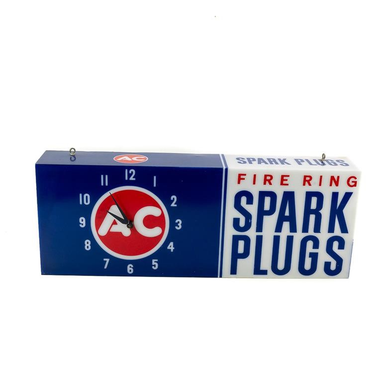 AC Spark Plug Dealer Sign/Clock