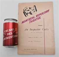 Livret Montreal repertory theatre, 1950