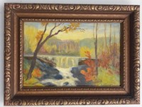 Renaud, Canadian Fall Landscape, Oil on Canvas