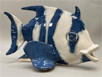 Rowley, Blue & White Studio Art Pottery Fish