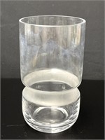 MCM Satin Ring & Clear Glass Vase