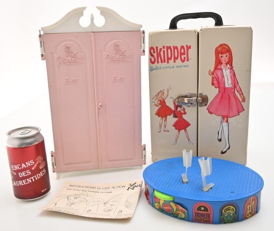 Lot Barbie, vintage, Skipper Case, Susy Goose