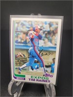1982 O Pee Chee, Tim Raines baseball card
