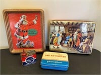 Vintage Tin, First Aid Travel Kit, Oil Can etc