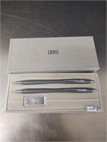 ~Cross Gray Pen & Pencil Set