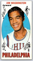 1969 Topps Basketball #17 Jim Washington