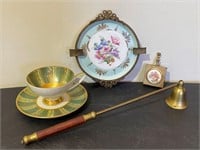 Candle Snuffer, Teacup, Plate etc (Incl. Limoges)