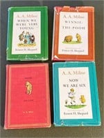 (4) Winnie The Pooh Books