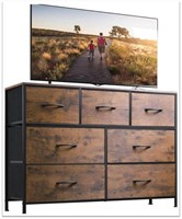 $70 WLIVE Dresser TV Stand Fits TV to 45 Rustic