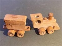 Peoples Bank Wooden Toy Train