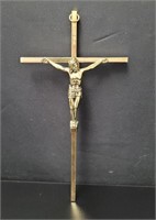 Modernist Bronze Tone Crucifix