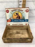 Rocky Ford Wooden Cigar Box