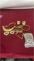 Lot of Different Gold Tone Jewelry