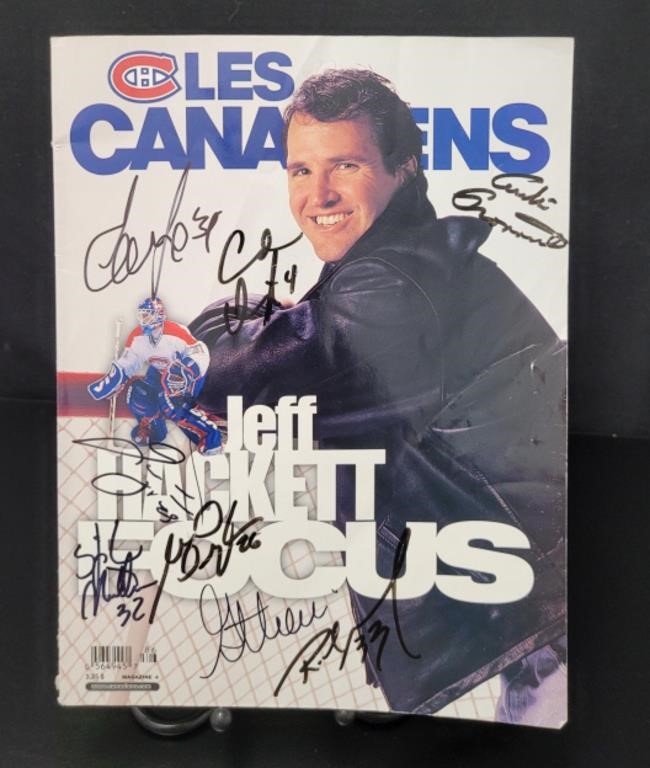 Autographed Les Canadiens Magazine