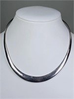 Mexican Sterling Silver Collar Necklace, Taxco