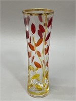 Tall Gold Gilt Glass Vase