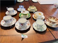 teacup & saucer collection - various patterns