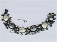 Vintage Regency Smokey Stone Bracelet